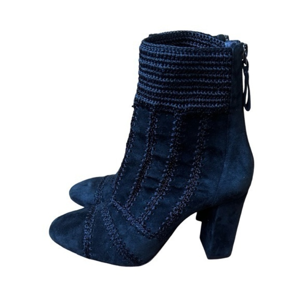 Alexandre Birman Beatrice Embroidered Suede Ankle Boots
